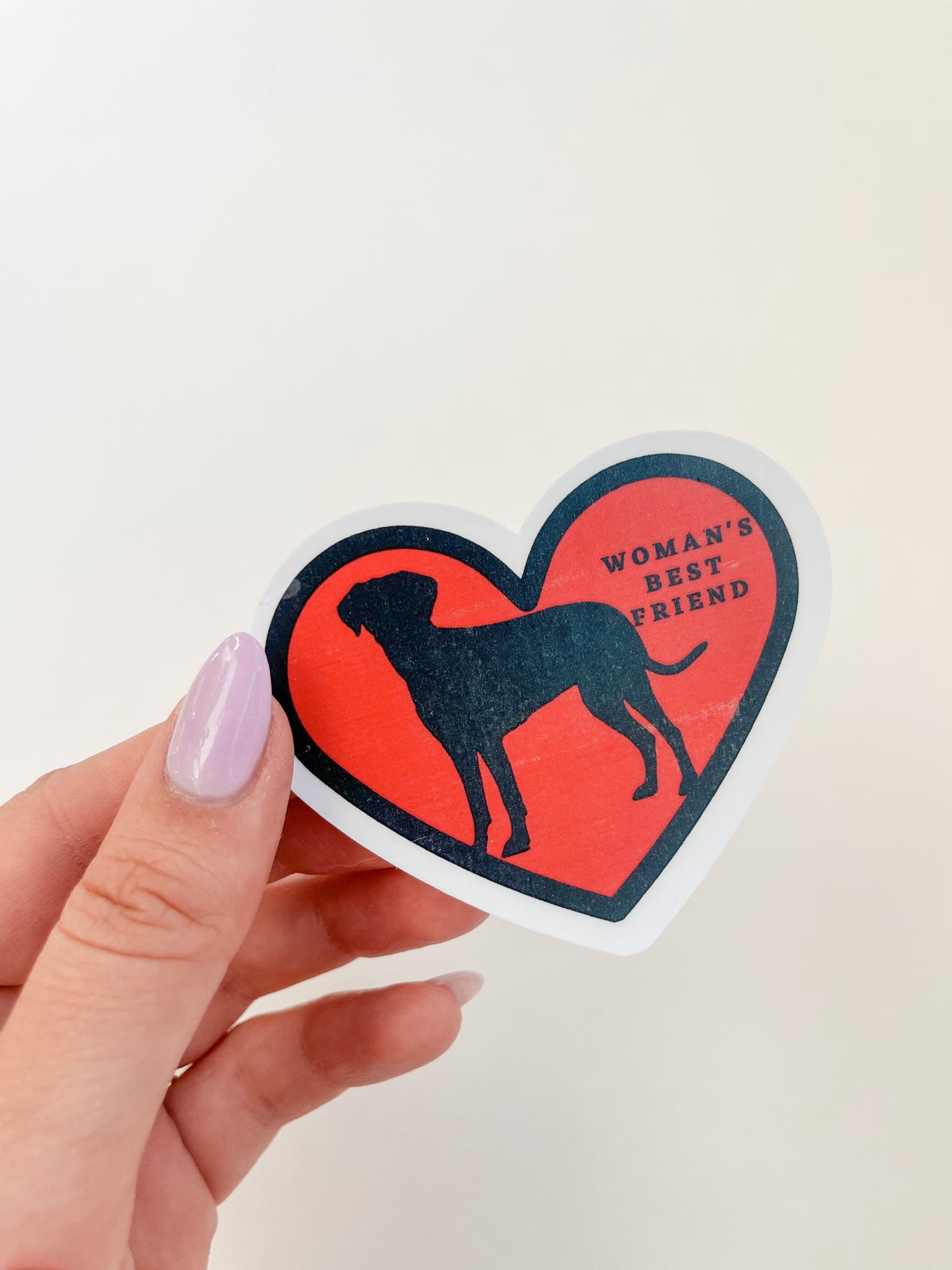 Woman's Best Friend Sticker