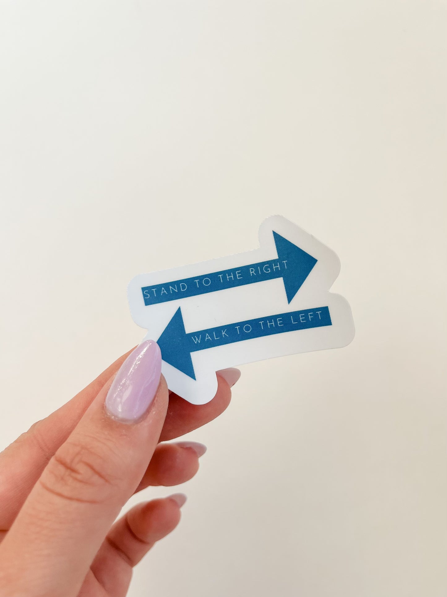 Stand Right, Walk Left Sticker