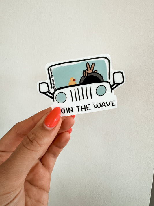 Join The Wave Sticker